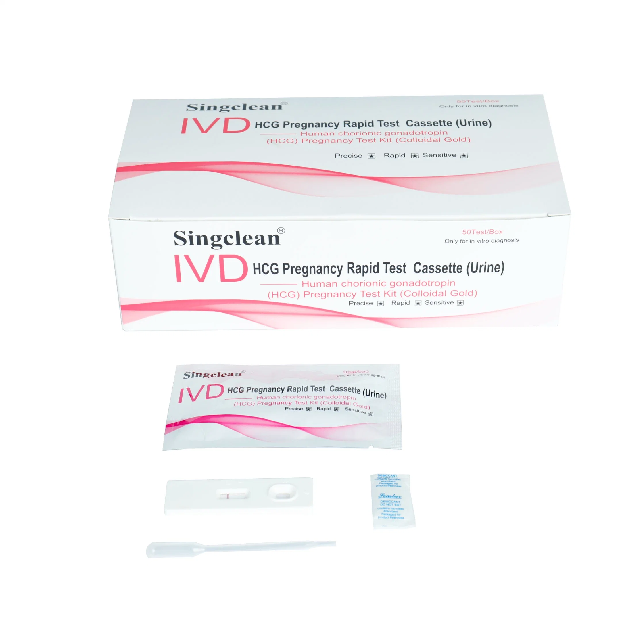 Singclean Wholesale/Supplier Rapid Early Result Homely HCG Test for Fertility Test