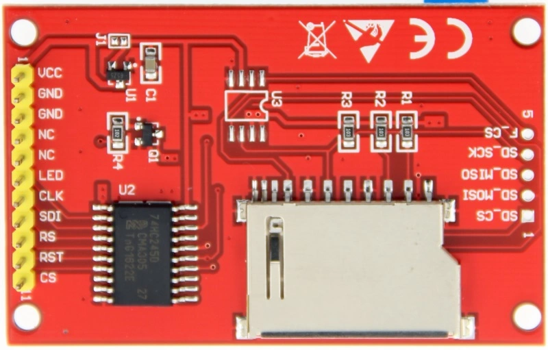 2.2inch 176X220 Resolution Arduino Spi Module 4-Wire Spi TFT LCD Driver Board