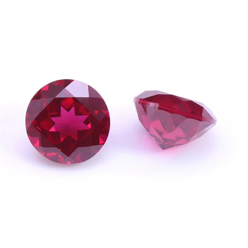 Wuzhou Factory 2.5mm Round Shape Ruby Stone