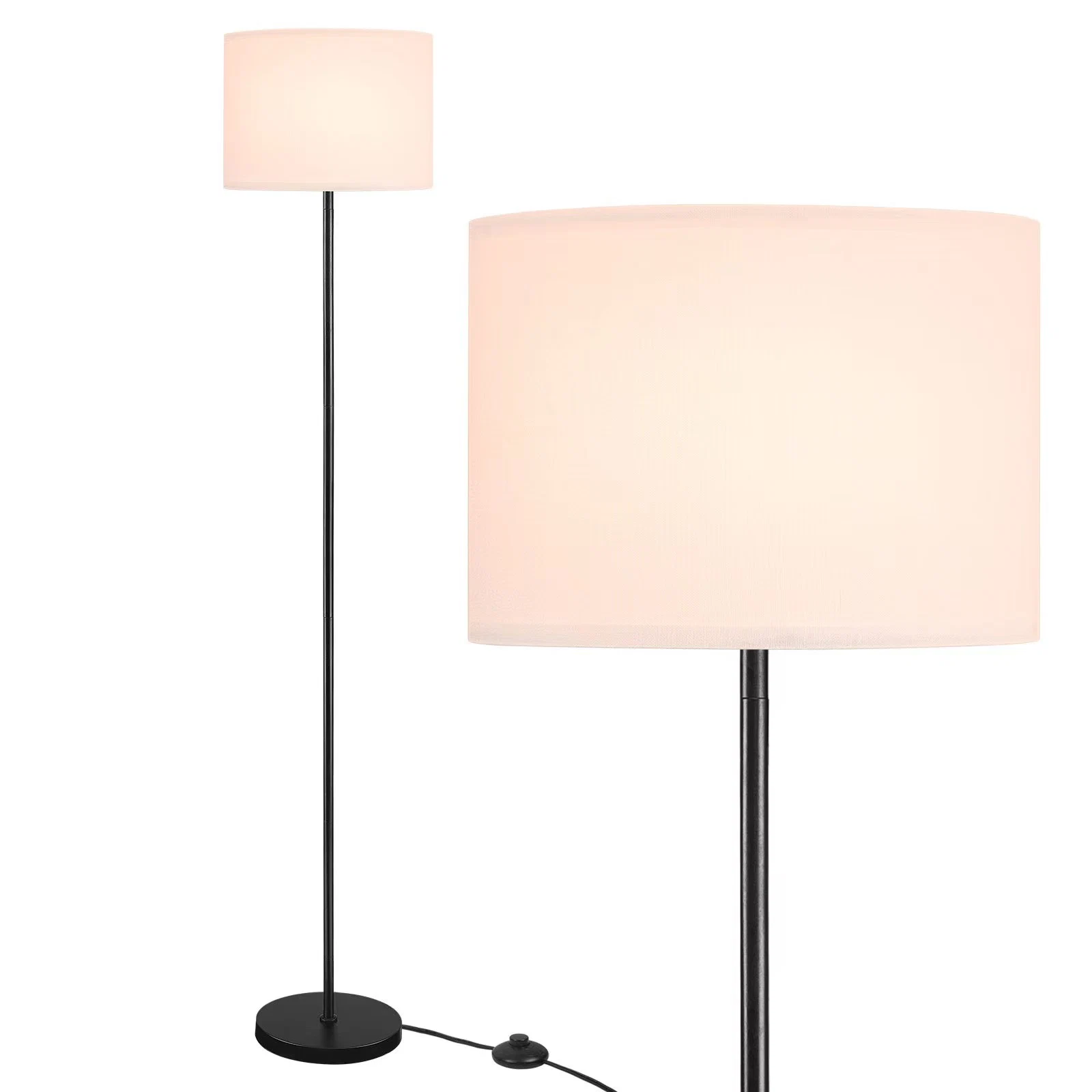 Nordic Minimalist Light Luxus Warmes Modernes Schlafzimmer Sofa Vertikale Stehleuchte.