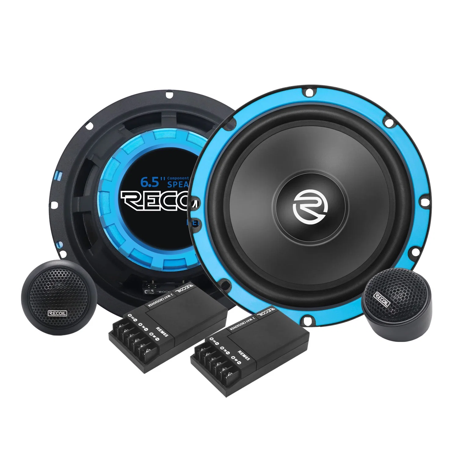 Sistema de colunas Edge Rem65 Echo Series de 6.5 polegadas para componentes de áudio para automóvel