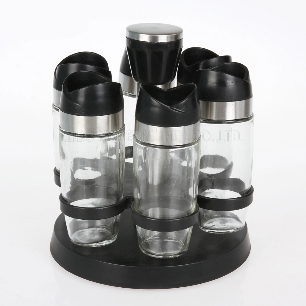 Wholesale/Supplier Clear Revolving Rotating Carousel Plastic Seasoning Spice Bottle Spice Display Rack