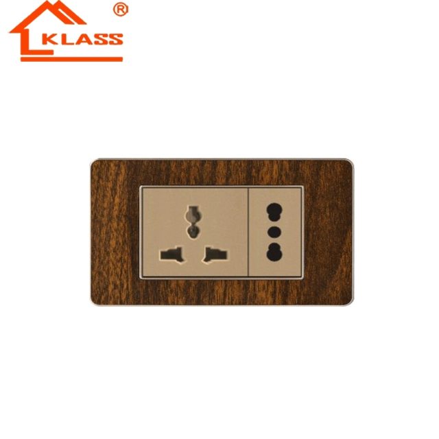 Klass Aussie Acrylic Woodgrain Wall Switch - High-Quality Wall Switch for Australia