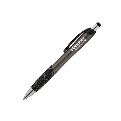 Promotion Gift Fashion Design Metal Dual Function Geometric Desig Pen with Stylus/Stylus Ball Pen/Stylus Ballpoint Pen