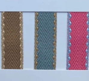 China Manufacturer New Fashion Double Twill Stitch Ribbon Herringbone Tape