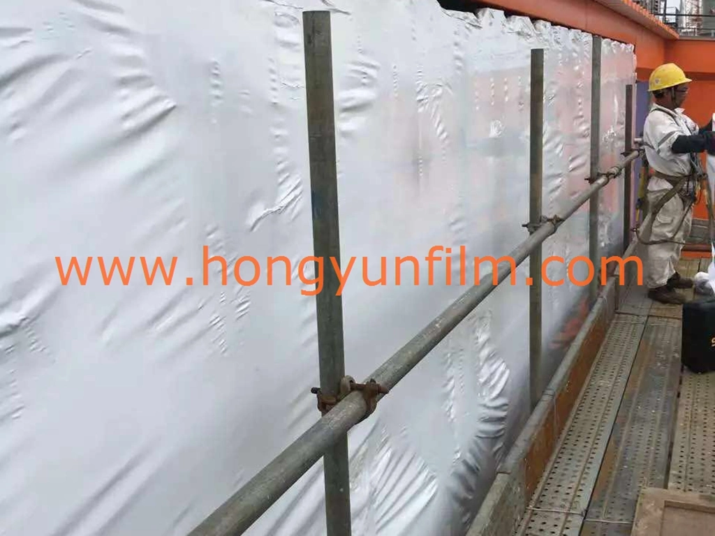 Heavy Duty Shrink Film, PE Heat Shrink Scaffolding Film Builder Masking Film