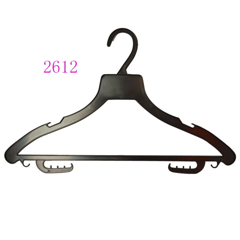 Manufacture Customized Non Slip Thin Black Shirt Hanger