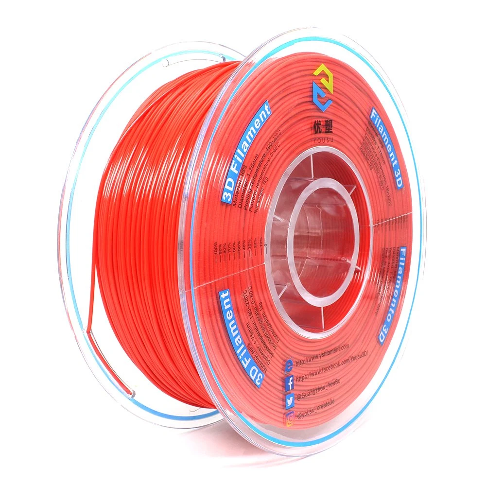 High quality/High cost performance  3D Printing HIPS Filament 1.75mm 2.85mm Multi-Color Support Printing Materials in Combination with ABS Grips Snap-in Parts Filaments Red 1000g