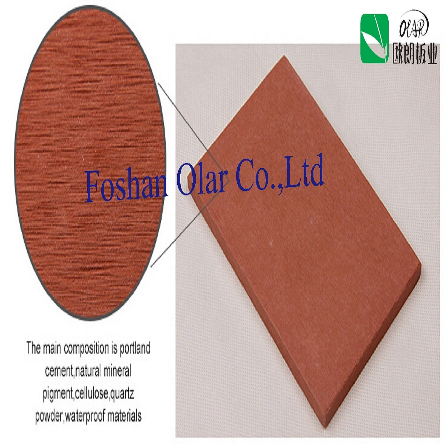 Fiber Cement Board -Exterior Cladding Wall-Building Decoration Material with Through Color