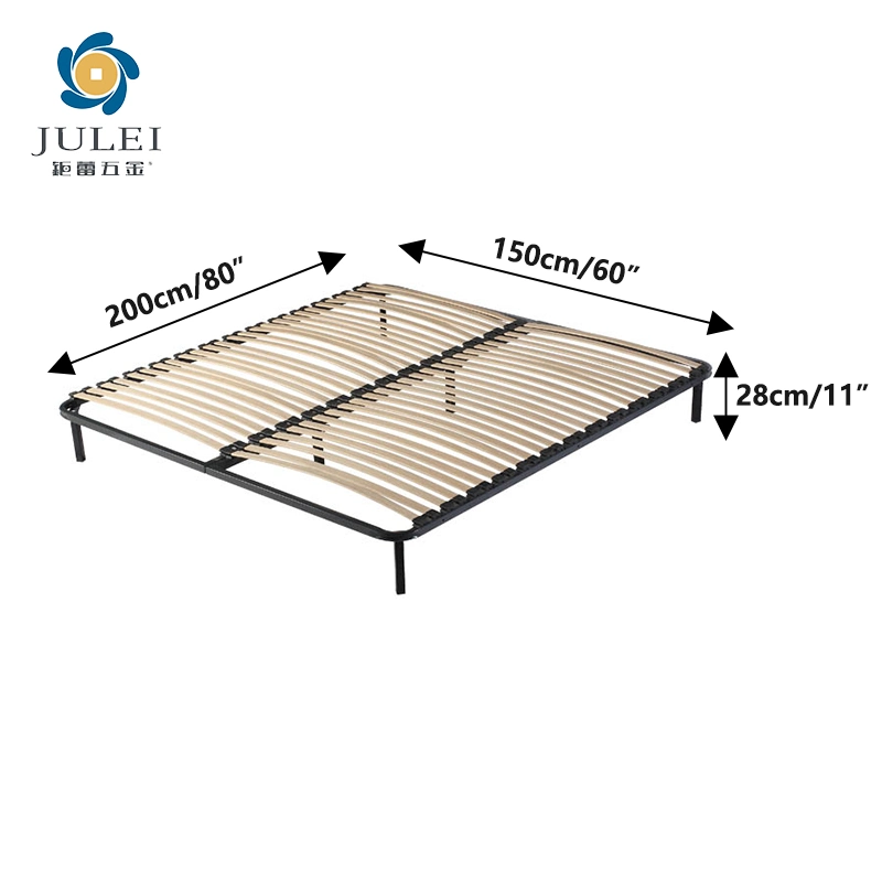 Hotel de calidad Queen Size cama ajustable Marco barato KD slatted Estructura de la cama