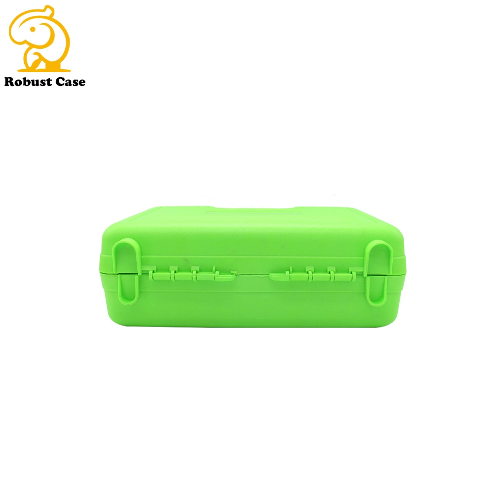 Bright Green Plastic Carrying Tool Box with Smooth Handle