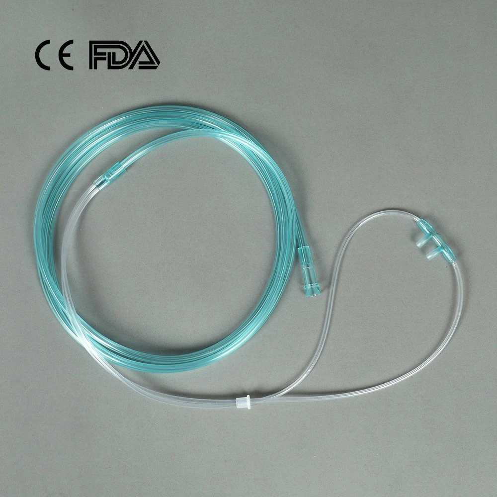 PVC Oxygen Soft-Tip Nasal Cannula for Adult/Child/Infant with CE and ISO Nasal Catheter