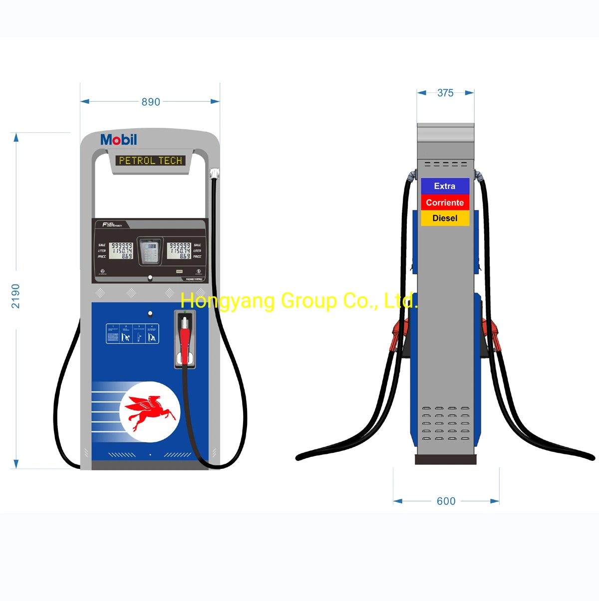 المصنّع المحترف موزع البنزين Tokheim Gas Station Fuel الموزّع في الصين