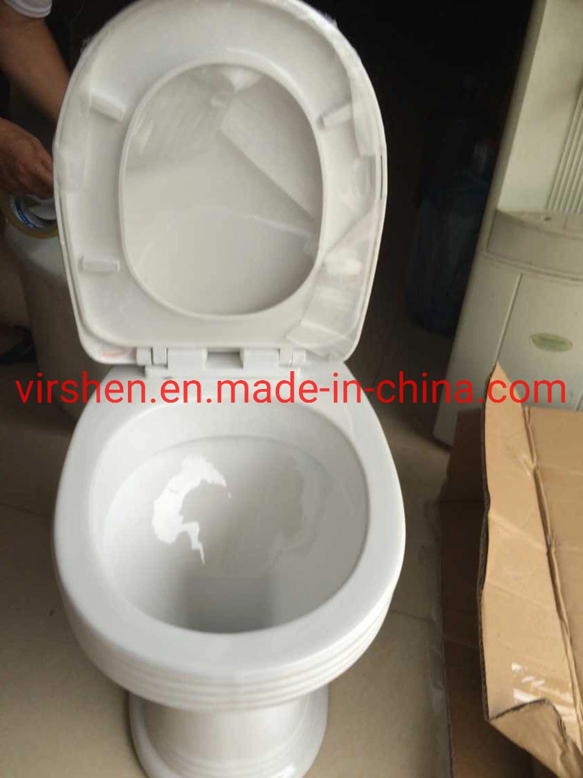 Two Pieces Toilet Washdown Flushing Wc Ceramic Toilet