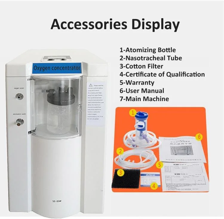 10L Medical Oxygen Respirator Concentrator Instrument with Oxygen Concentration Monitoring Function