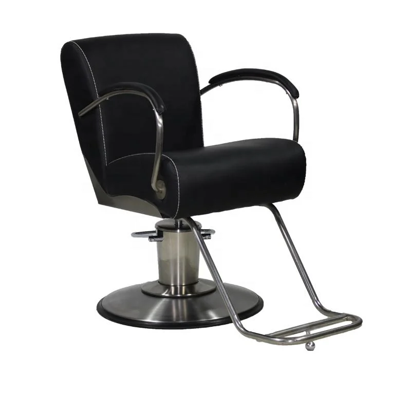 Black Customized Modern High Quality Modern Salon Equipment Beauty Barber Chair with Pedal