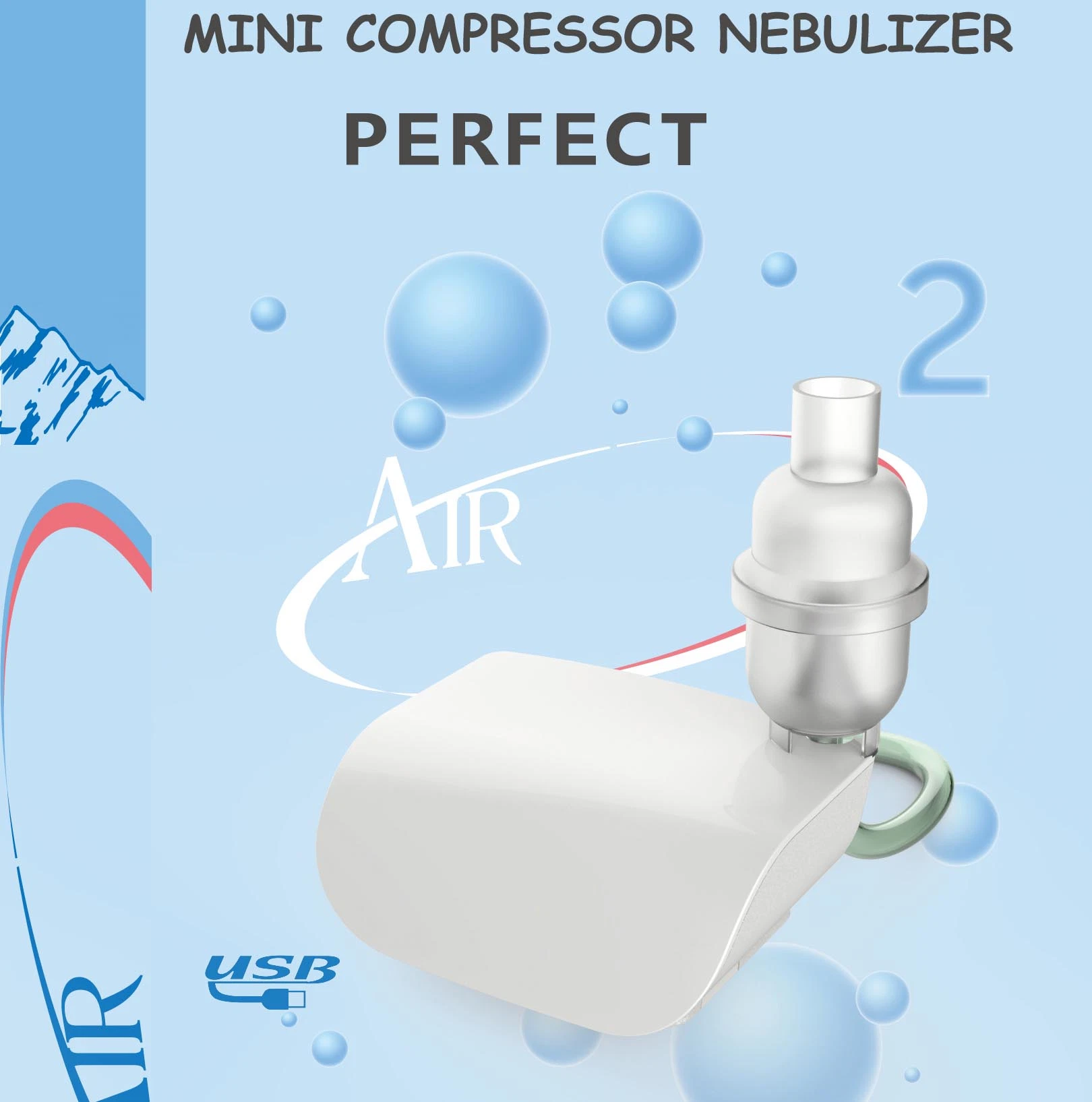 DC Power Compressor Nebulizer Mini Portable Nebulizer