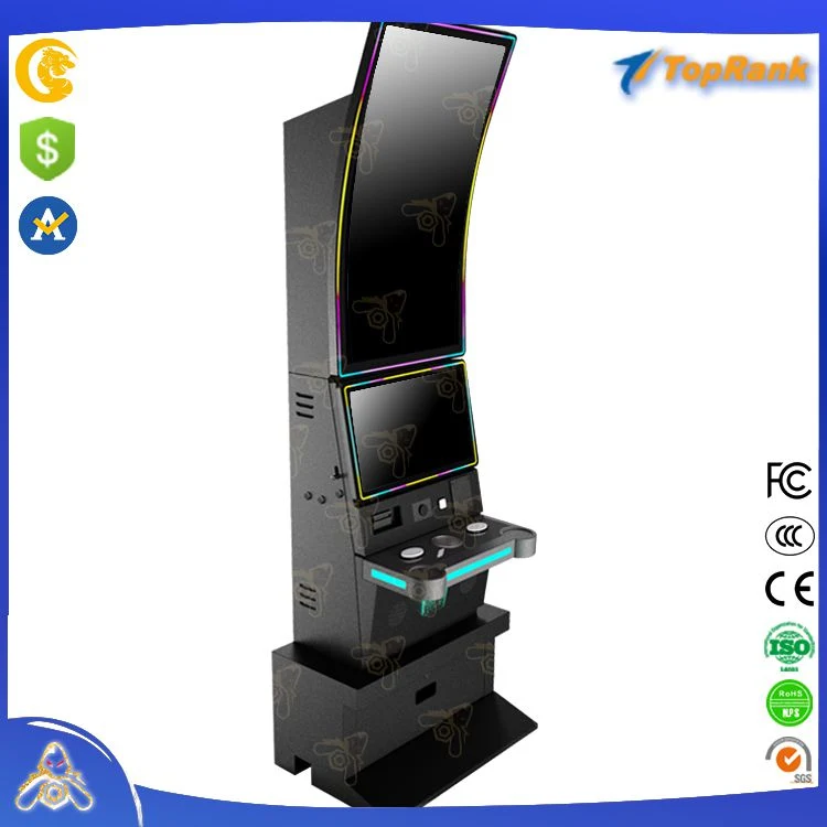 2023 EUA Novo slot da Placa de jogos American 43 Polegadas Curved Casino Gambling Cabinet Slot de habilidades de jogo da Máquina Willy Wonka sonhadores dos Sonhos