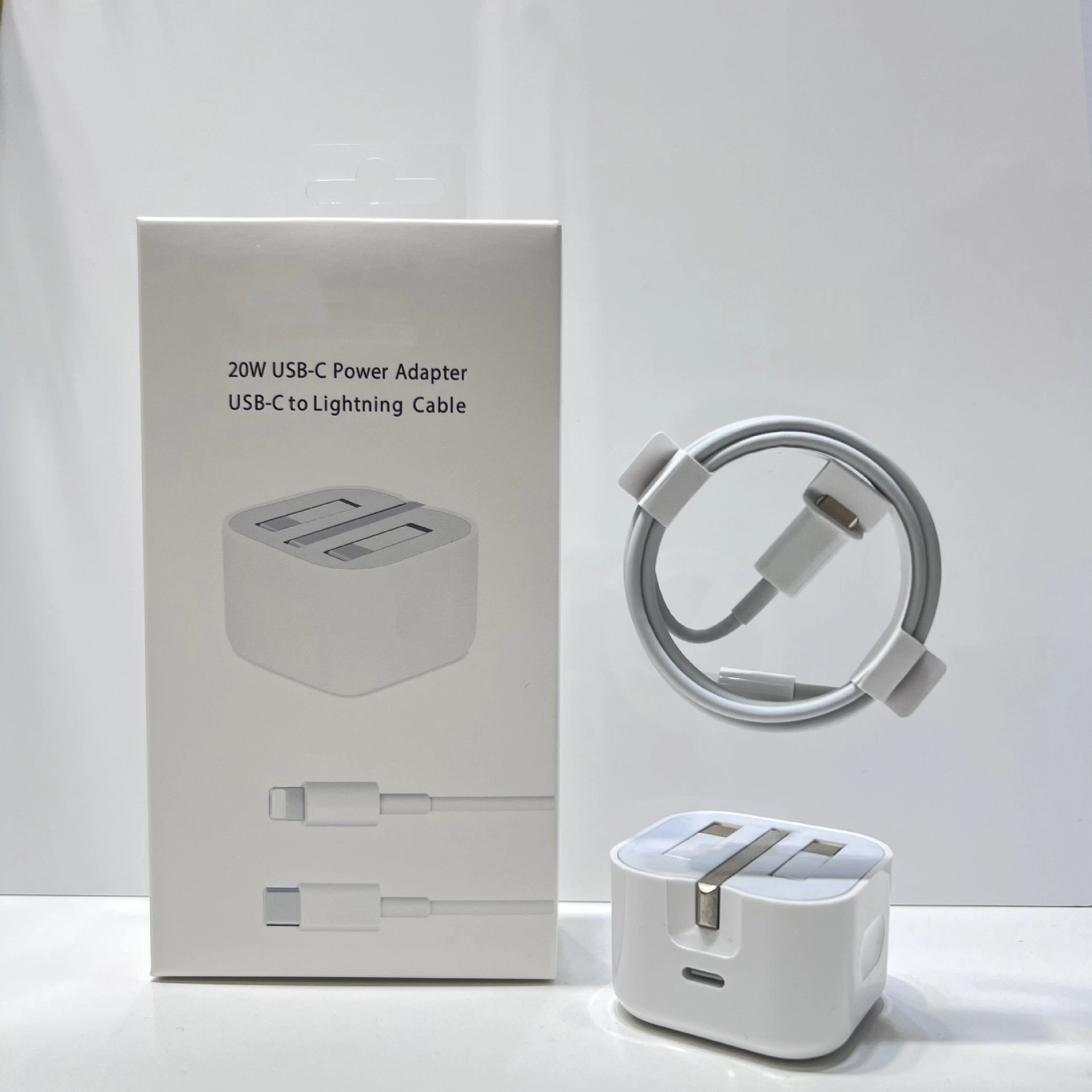 Großhandel/Lieferant Zubehör Handy Ladegeräte Kit UK Power Charger mit 1m Kabel für iPhone 14