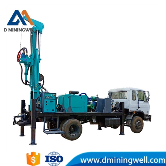 D Miningwell Truck Mounted Water Well Drill Rig for 400 Meters with Air Compressor and Mud Pump on Promotion