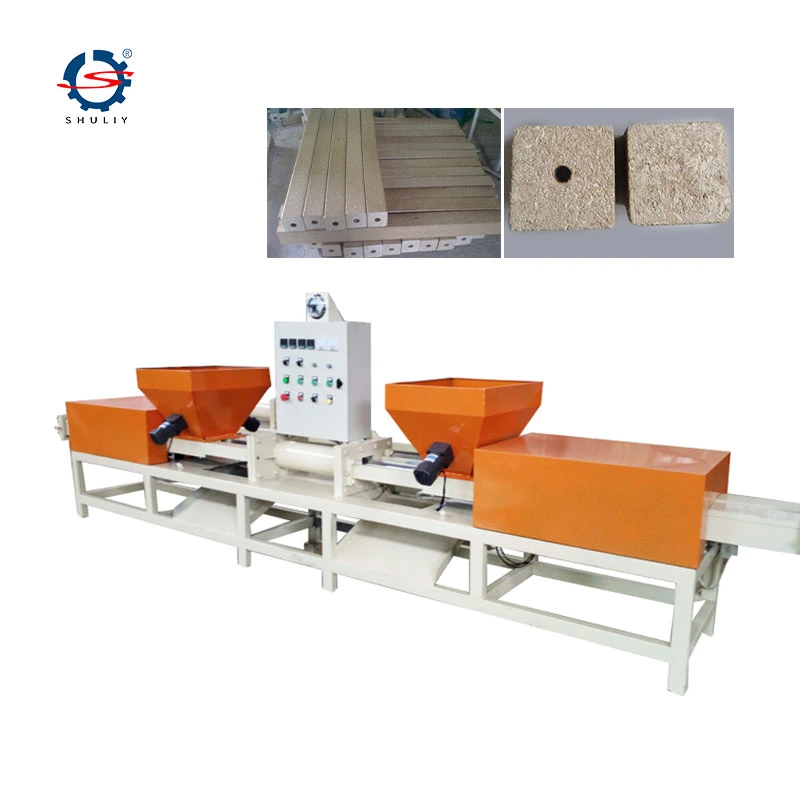 Wood Sawdust Pallet Block Making Machine Wood Chips Block Feet Machine