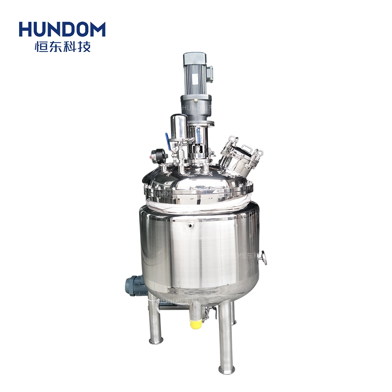 Electric Heating Liquid Powder Stainless Steel Mixing Tank with Inline High Shear Mixer