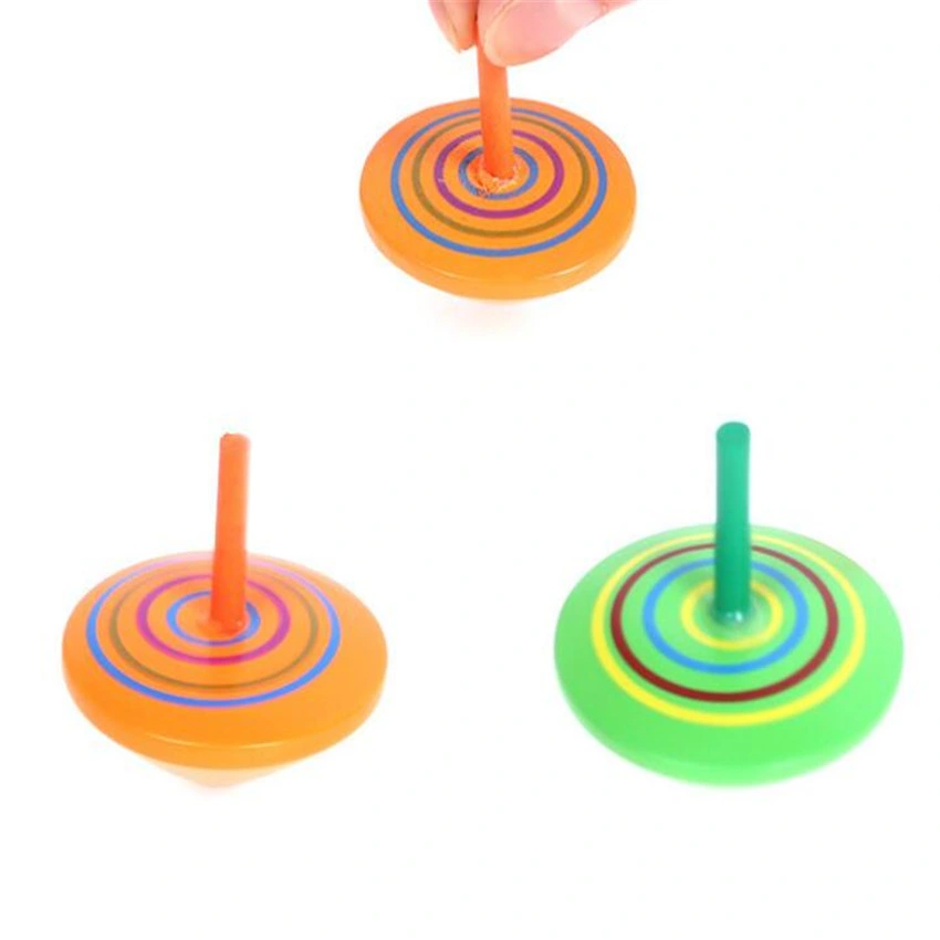 Mini-hauts en bois pour enfants Classic FingerTIP Toy Gyroscope