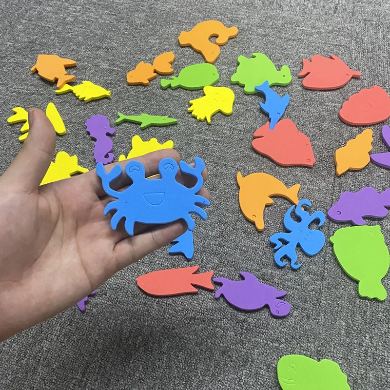 Cheapest Colorful Die Cutting Cartoon Animal Shape EVA Foam Baby Toys