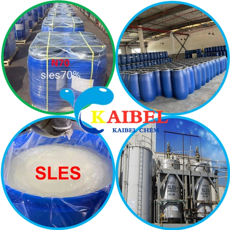 Detergent Raw Material Sodium Lauryl Sulfate SLES 70% CAS 68585-34-2