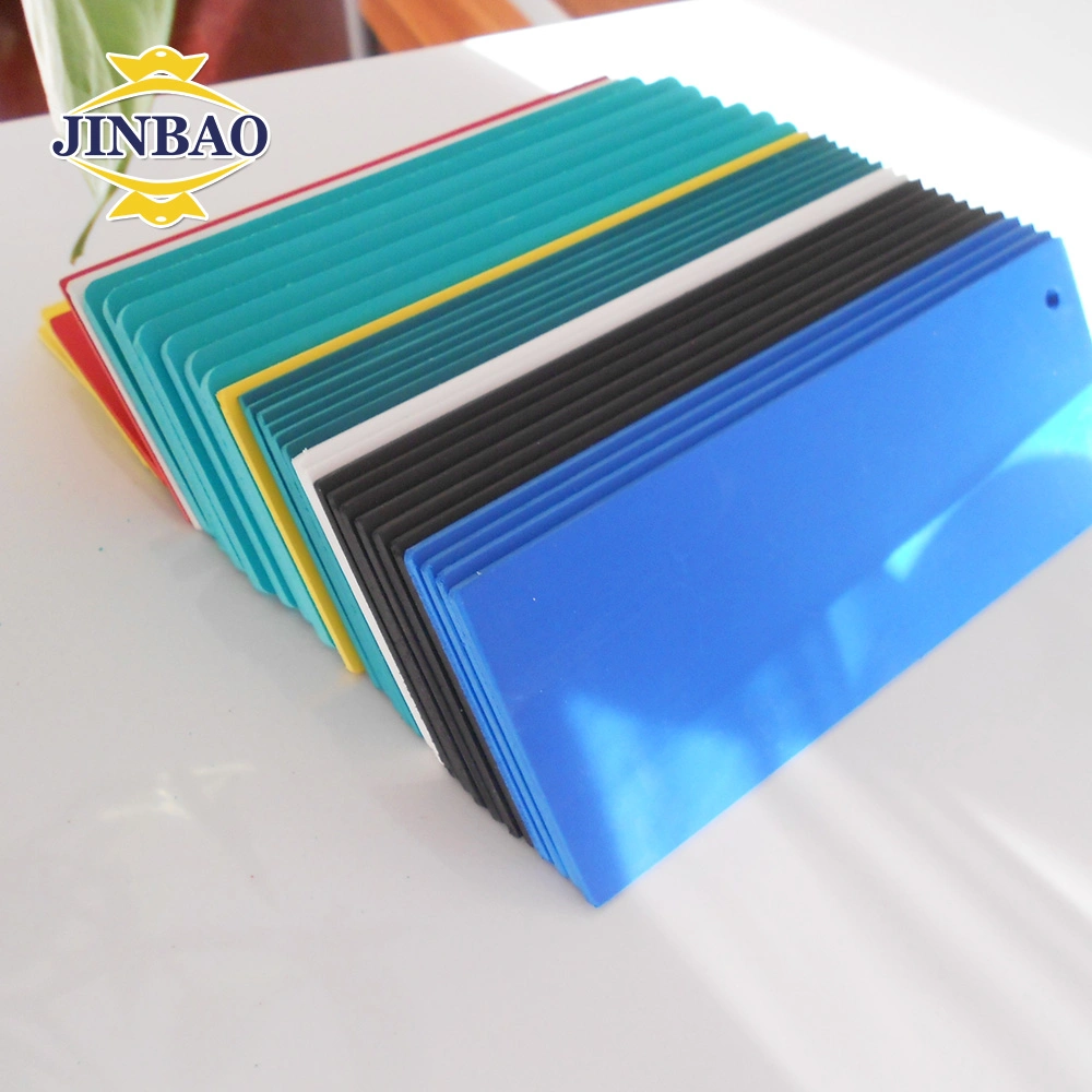 Jinbao 30mm 2.5mm 25mm 30mm 8 X 4 White Curved Luminescent Food Grade PVC Plastic Sheet for Kitchen Cabinets