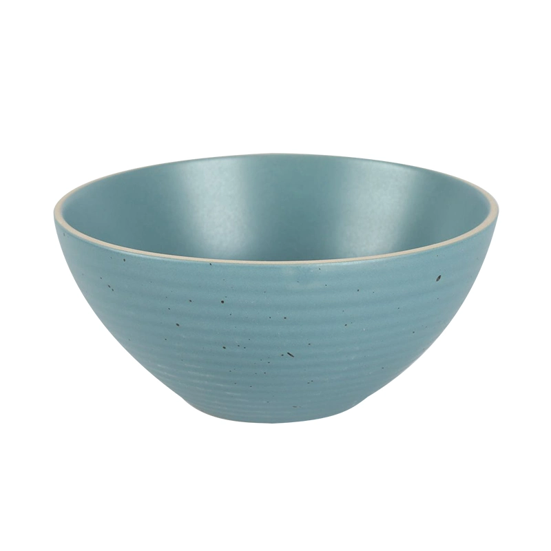 Gres Gris Glaze con punto de pulverización arroz Bowlv