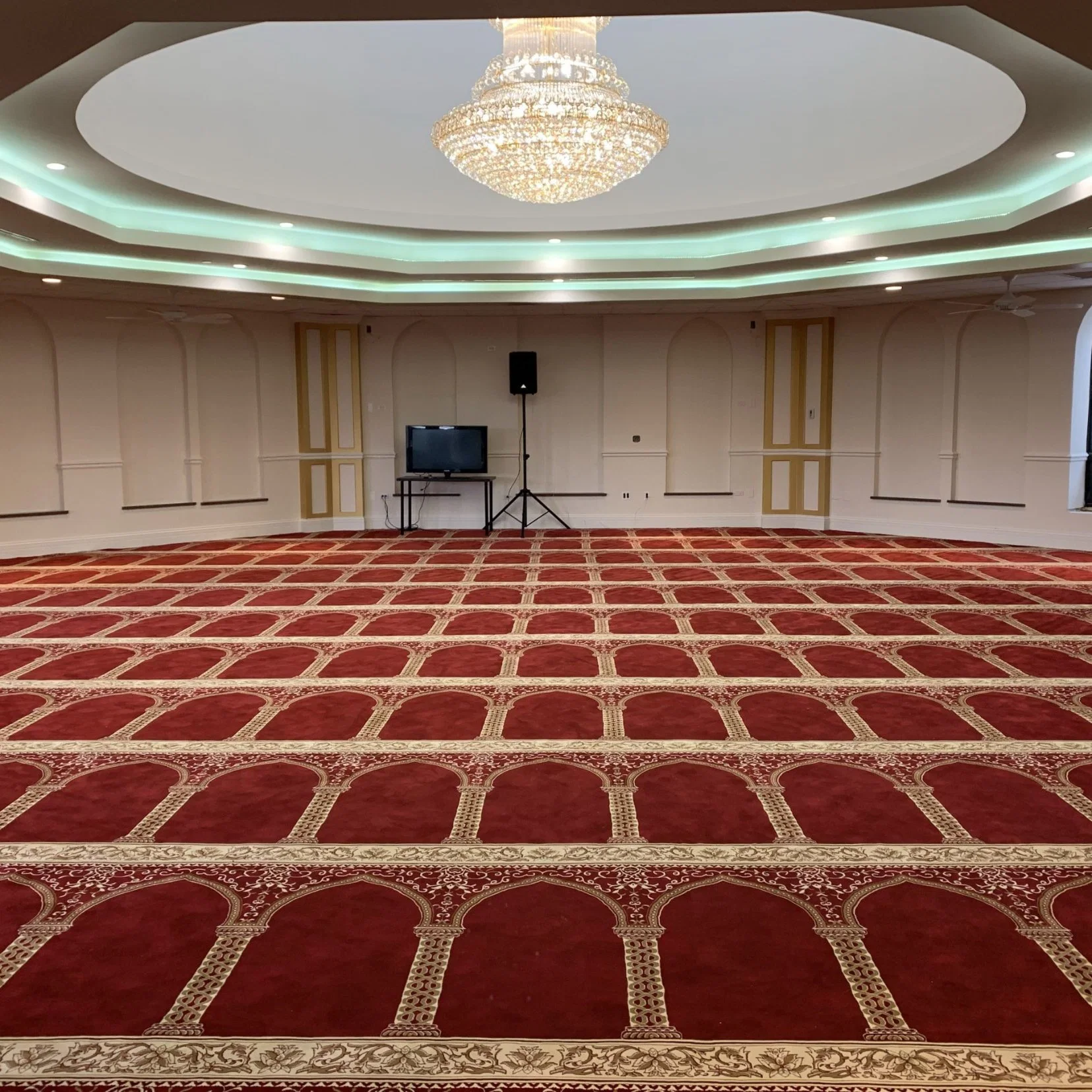 Mosque Prayer Wool and Viscose Bamboo Carpets Wall to Wall Carpet Rug Mat Nylon New Zealand Carpet Restaurant Carpet Viscose Acrylic, Hotel Carpet Lobby Carpet