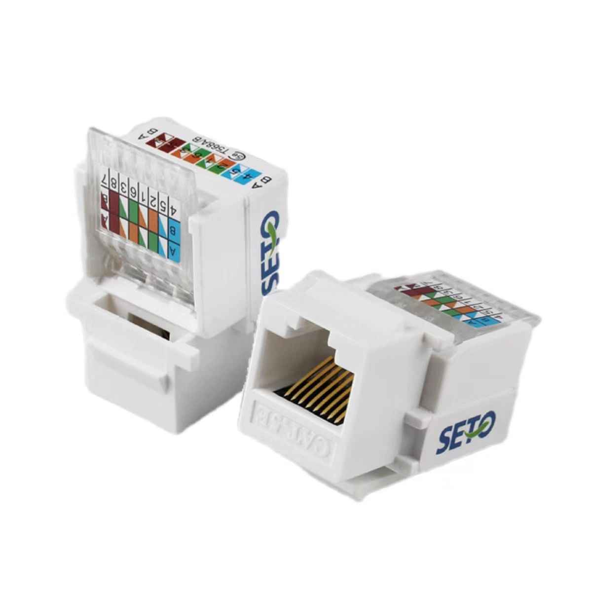 RJ45 Cat5e OEM UTP CAT6A CAT6 Cat5e Ethernet Keystone Jack