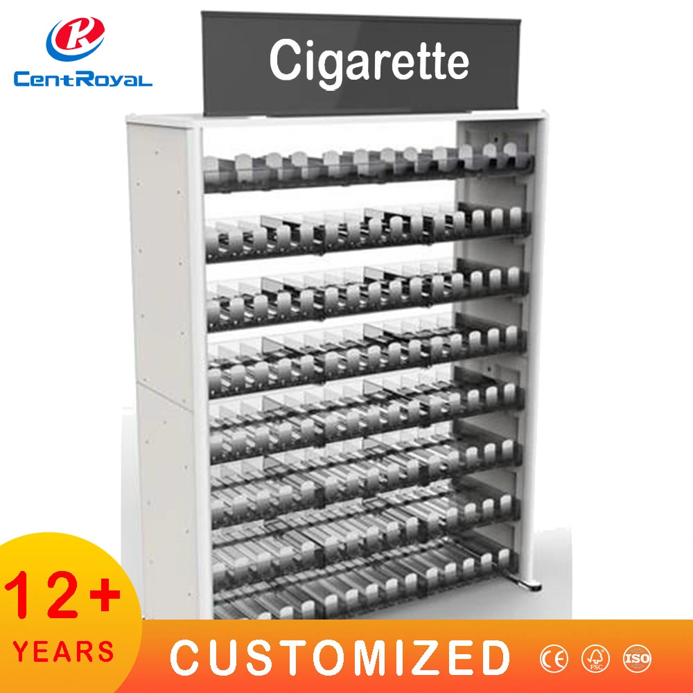 Factory Tobacco Display Tobacco Shop Display Floor Stand Smoke Shop Display Pharmacy Cigarettes Shelves Furniture Tobacco Display Rack Cigarettes Shelves