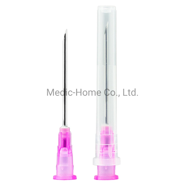 Semi-Transparent Needle-Hub Flexible Supply Form Hypodermic Needle