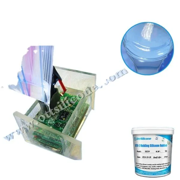 Two-Parts Electronic Potting RTV2 Silicone Compound Use for LED