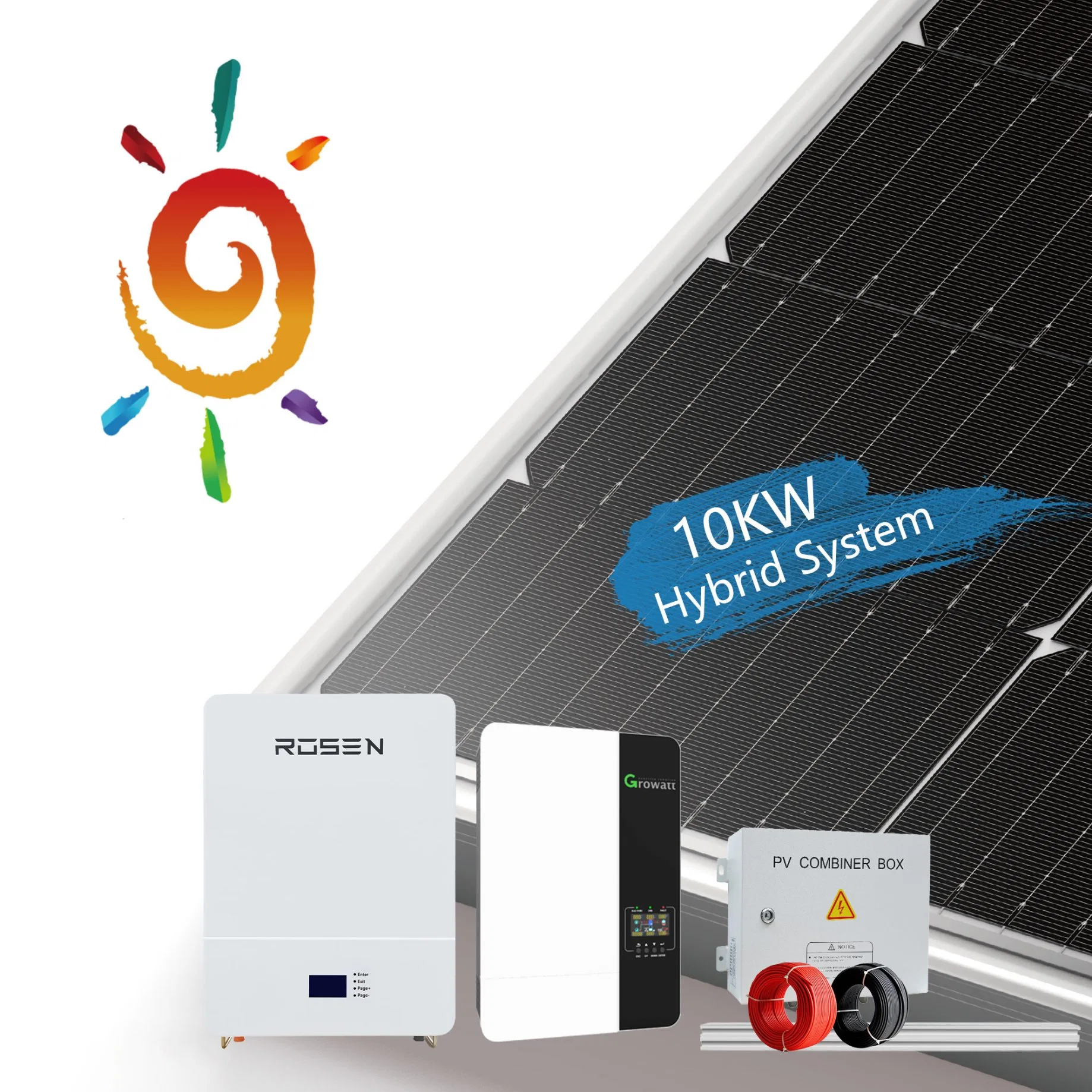 المصنع بالجملة الشمسية pv 10kw النظام 5kV تركيب الكهرباء المنزل نظام السقف العامل بالطاقة الشمسية Mount Solar Tracking System