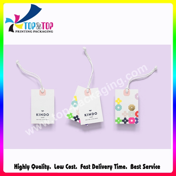 Custom Hot Stamping Clothing Paper Hang Tag for Suits Manufacturer