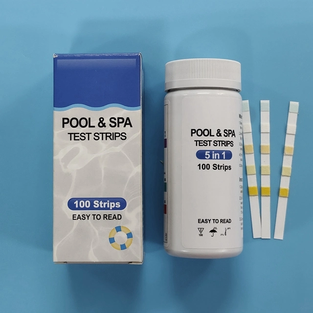 5 in 1 water Test Paper for swimming pool spa