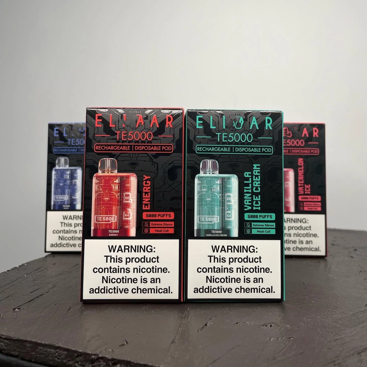 Elf Wholesale I Vape Elf 600/1500/2000/4000/5000 نفخة 0/2/5% Elf تي5000 بار بار بار بار e Cigarette تصميم Hookah Shisha إيلف سعر القلم