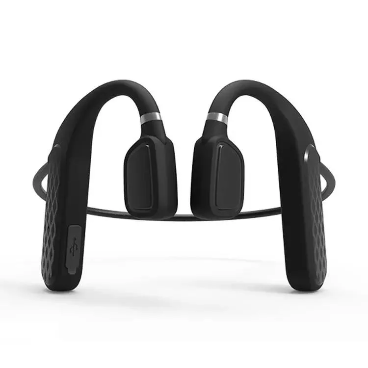 Larga vida útil de la batería Bluetooth5.0 cómodo impermeable inalámbrica para cuello gancho hueso Condunction Deportes auriculares