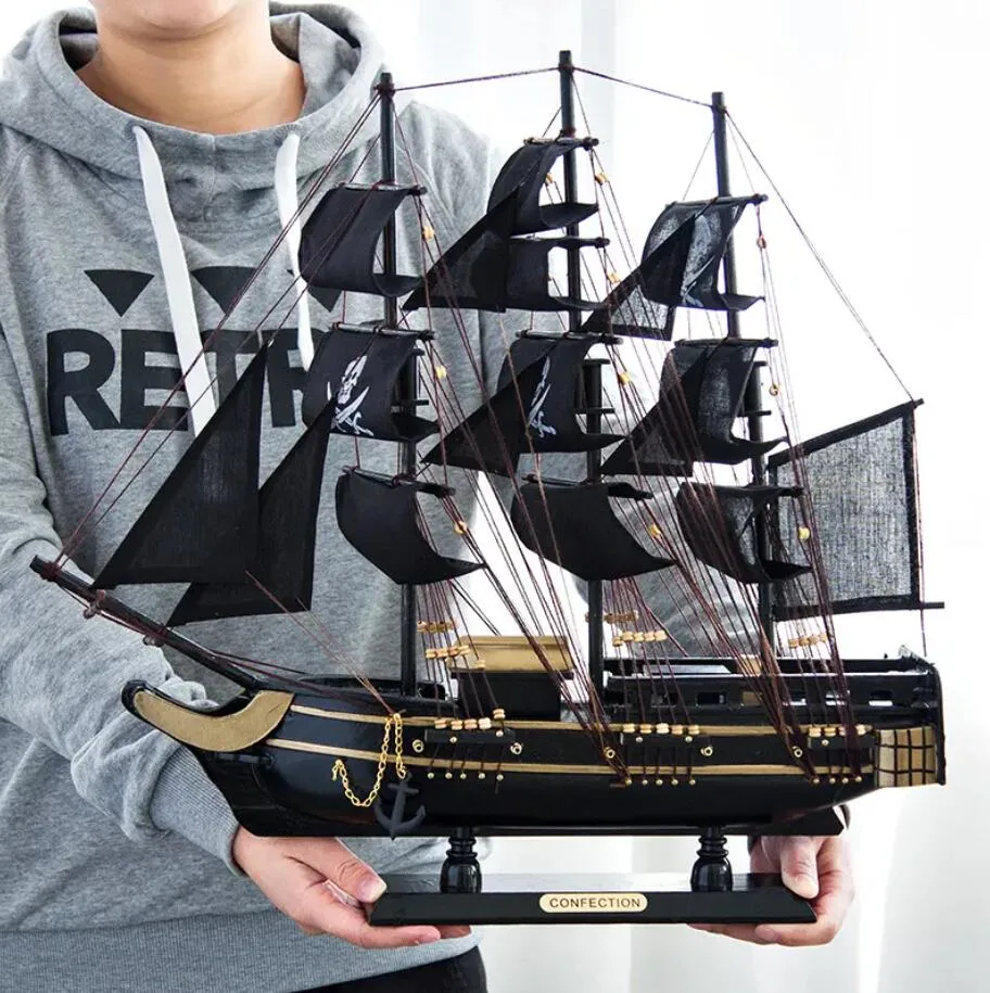 Hot Sale 40 Cm Wooden Pirate Ship