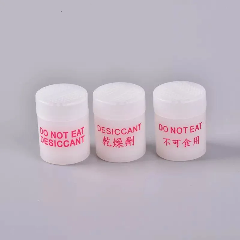 Clearly Food Grade Plastic Jars with Desiccant Wise Dry Silica Gel Super Dry Desiccant Calcium Chloride Superior Desiccant 2g