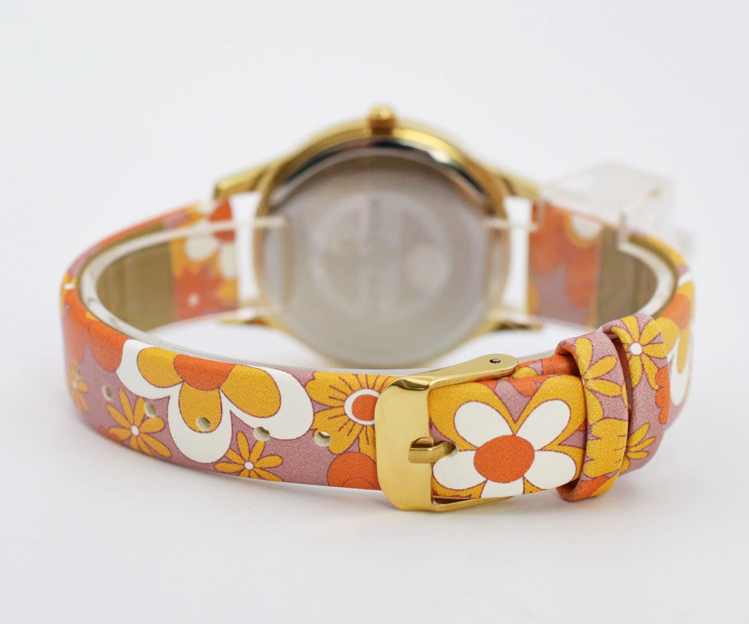 Promotional Custom Logo Wholesale/Supplier Quartz Lady Watch Wrist Watch Flower Strap Watch