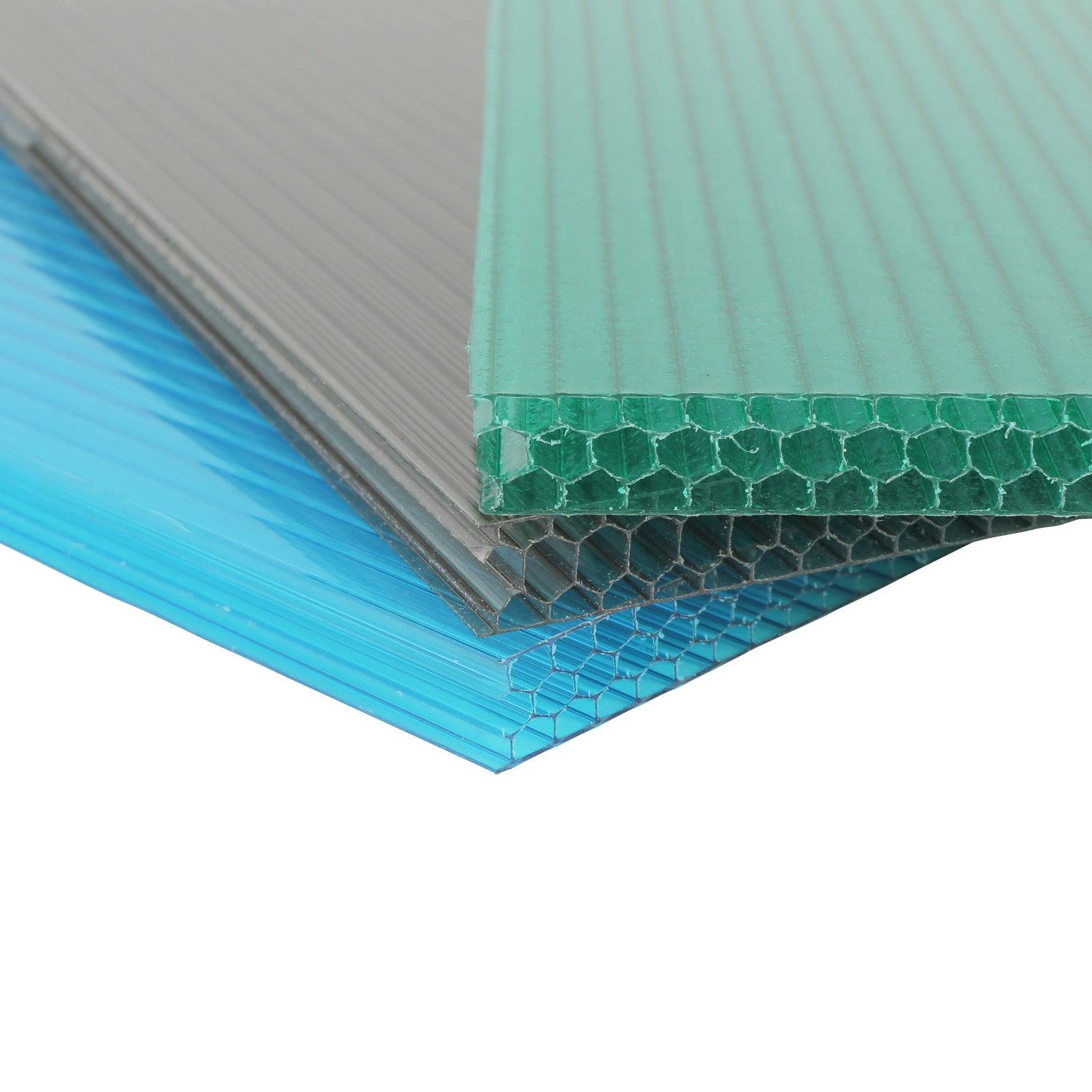 Building Material Polycarbonate Hollow Sheet for House Colorful Plastic Honeycomb Panels