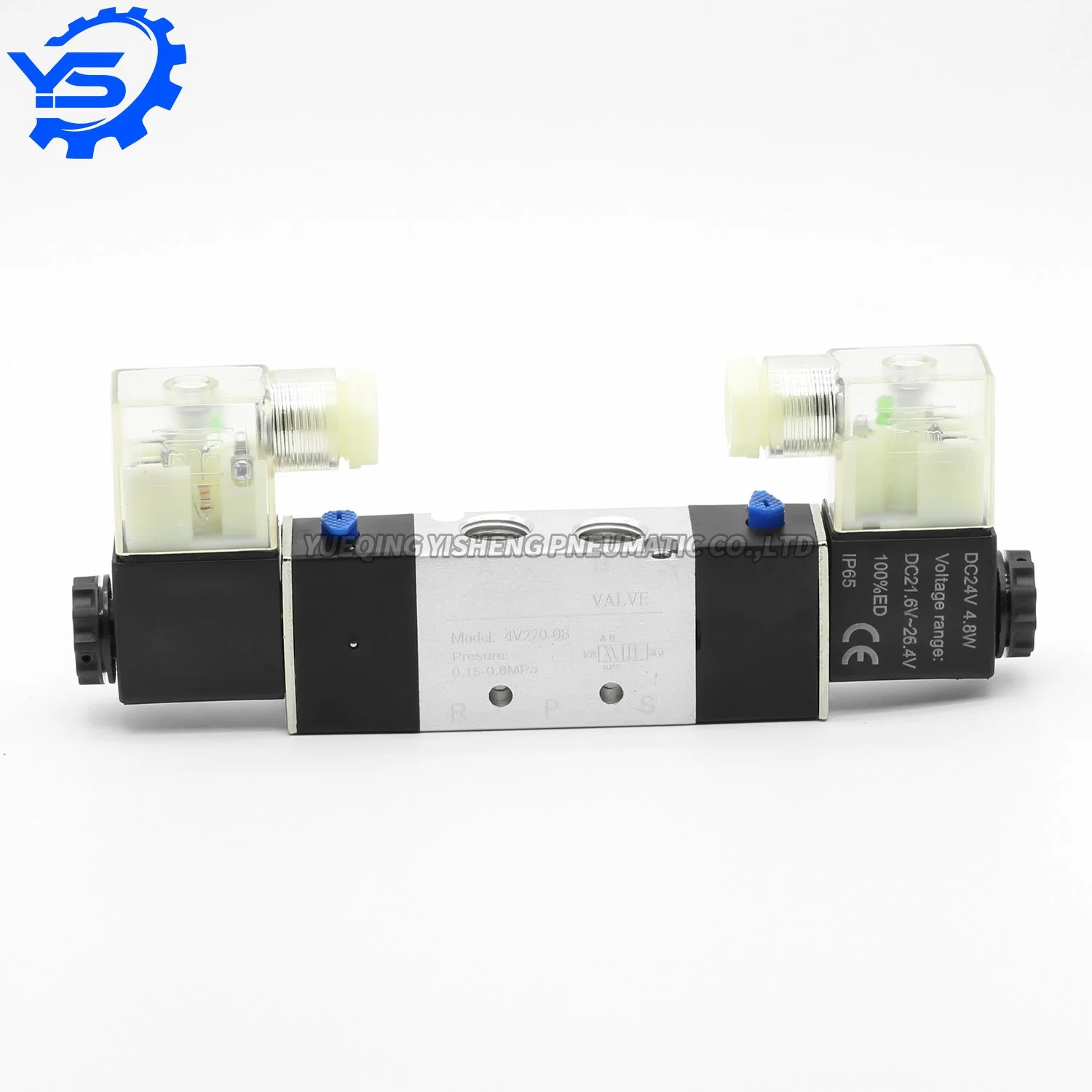 Airtac Type Air Control Valve 4V220-08 1/4PT Thread Double Coil Pneumatic Solenoid Valve