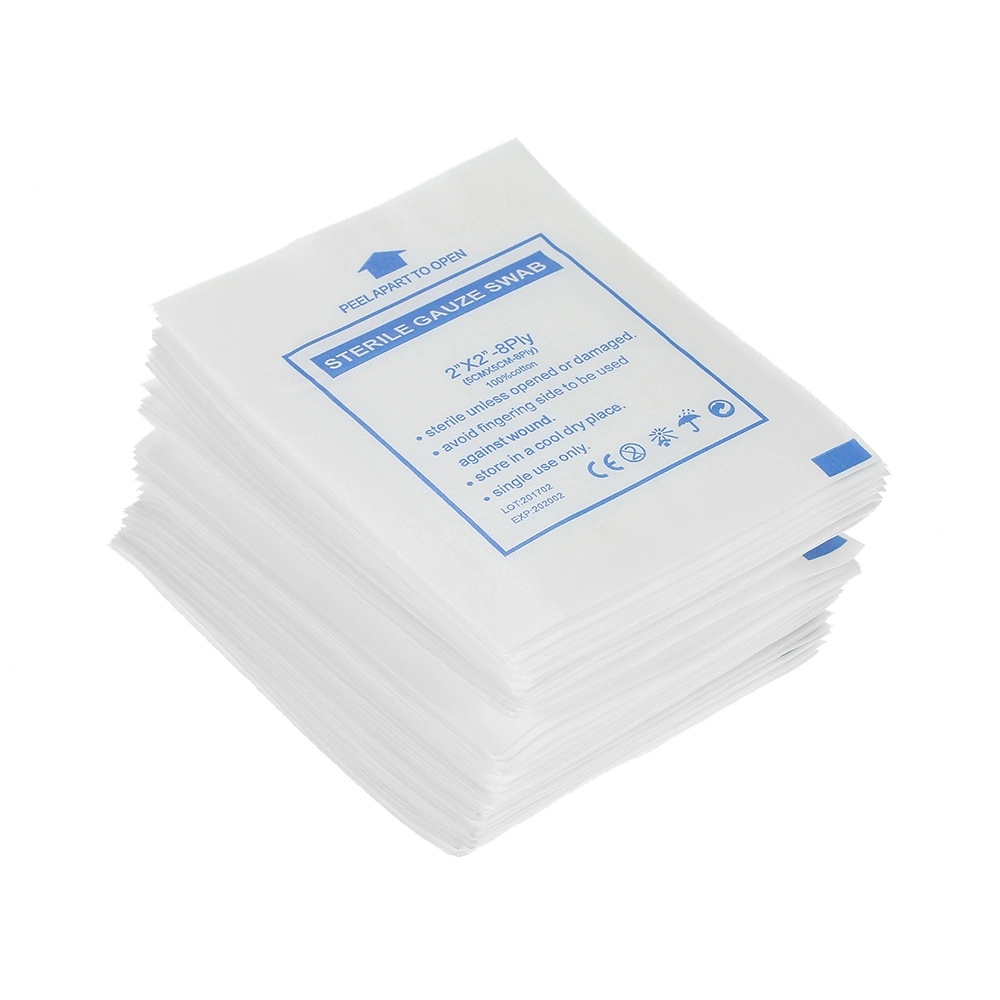 Surgical Disposable Cotton Absorbent Gauze Swab with CE ISO