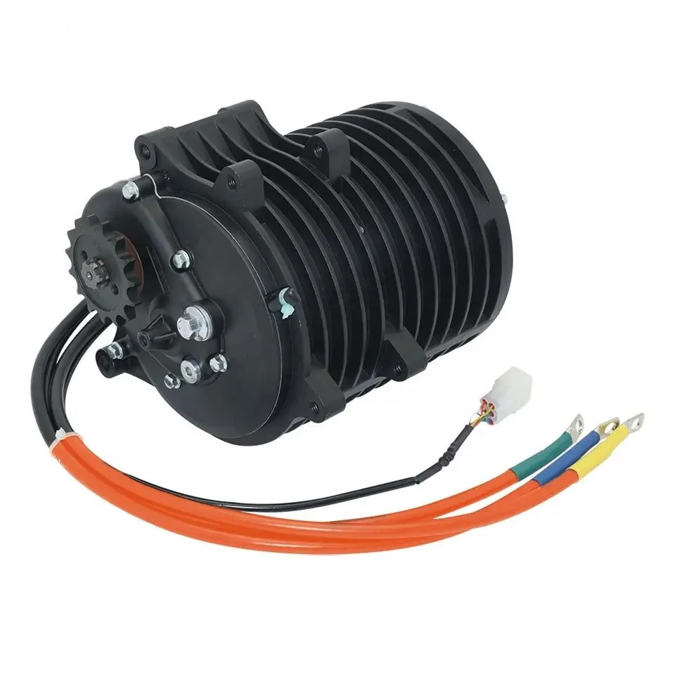 Qsmotor 138 3000W MID Drive Motor with 15t 428 Sprocket Adapter