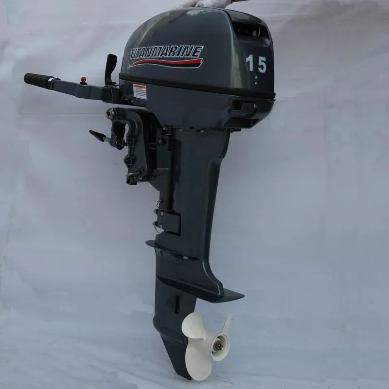 2-Cycle 15.0HP Water-Cooled Gasoline Outboard Motor Outboard Engine Machine Engine