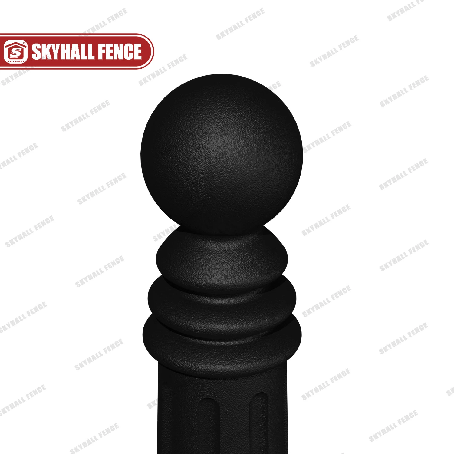 Black Cast Iron Street Bollard Decorative Traffic Bollards for Road Construction and Maintenance